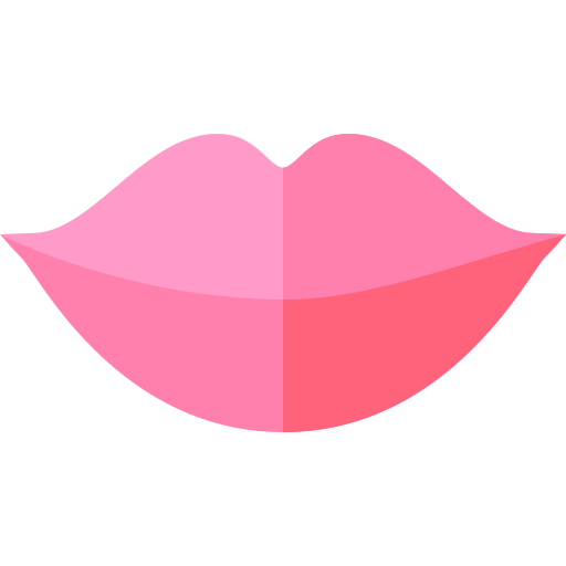 Lips Basic Straight Flat Icon