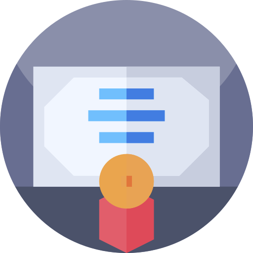 certificado icono gratis