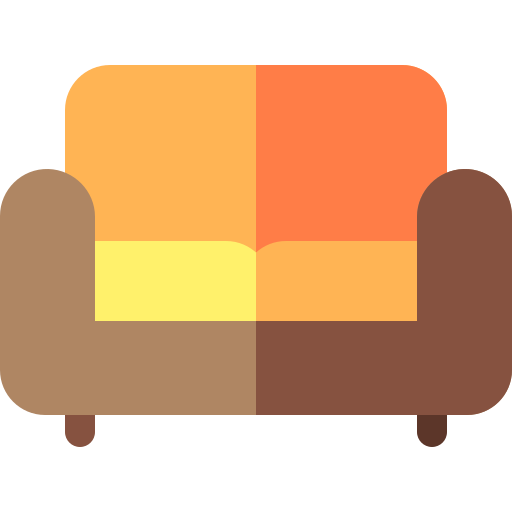 Sofa Basic Rounded Flat icon