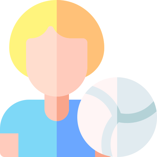 jugador de voleibol icono gratis