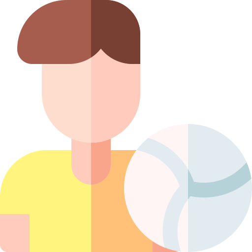 jugador de voleibol icono gratis