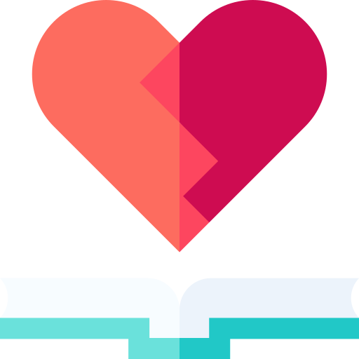 libros de amor icono gratis