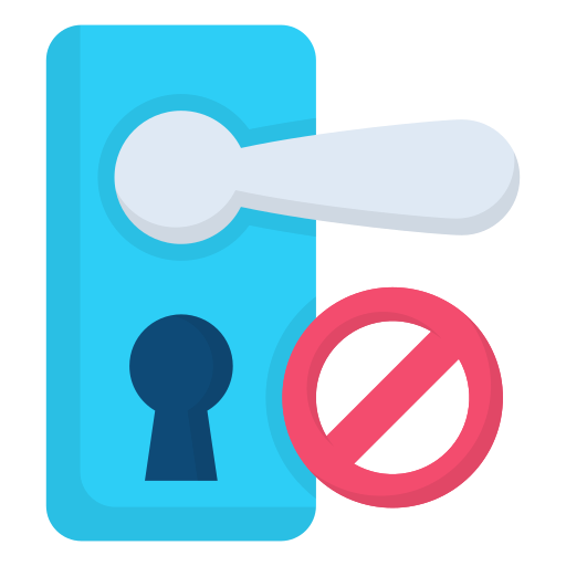 Door lock free icon Door lock free icon