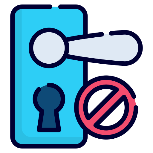 Door lock free icon