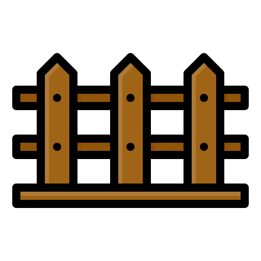 Fence Generic Outline Color icon