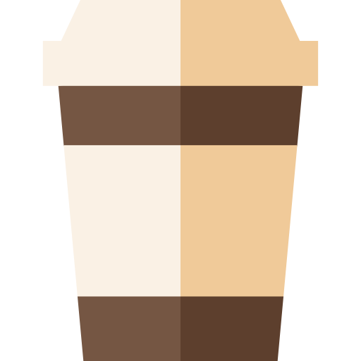 Coffee cup Basic Straight Flat icon