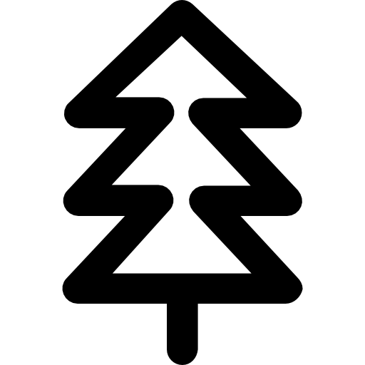 árbol de navidad icono gratis