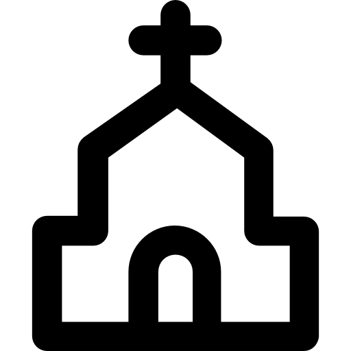 Church Vector Market Bold Rounded icon