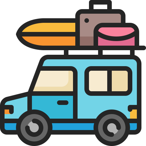 Car Generic Outline Color icon