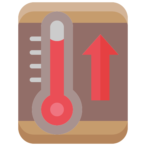 alta temperatura icono gratis