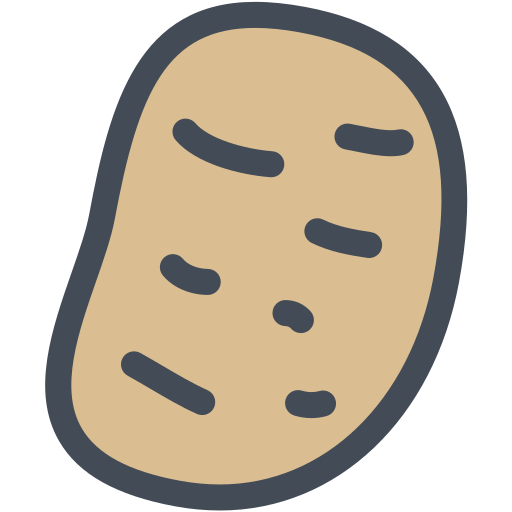 Potato Generic Outline Color icon