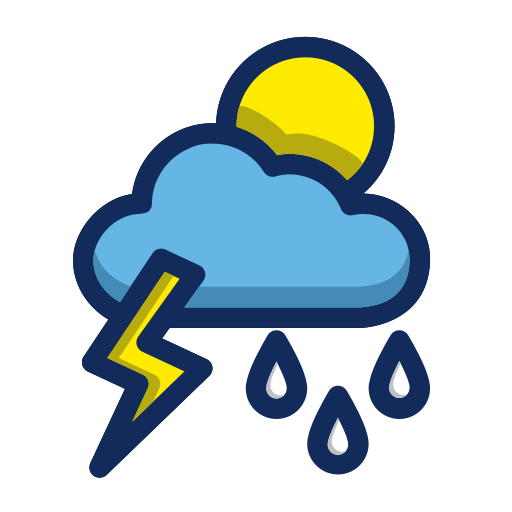 lluvia pesada icono gratis