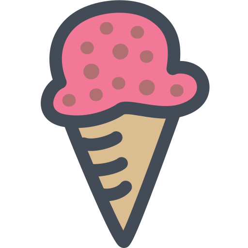 cucurucho de helado icono gratis