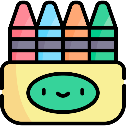 Crayon Kawaii Flat icon