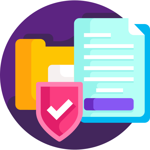 seguridad de datos icono gratis