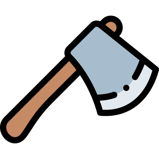 Axe Detailed Rounded Lineal color icon