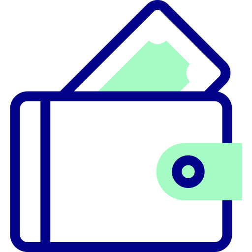 billetera icono gratis