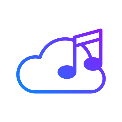 nube de música icono gratis