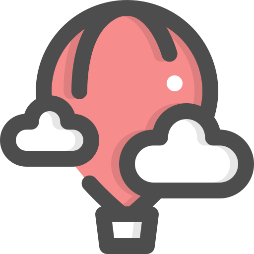 globo aerostático icono gratis