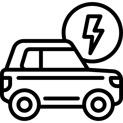 coche eléctrico icono gratis