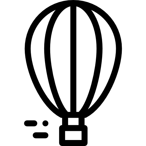 Hot air balloon Detailed Rounded Lineal icon