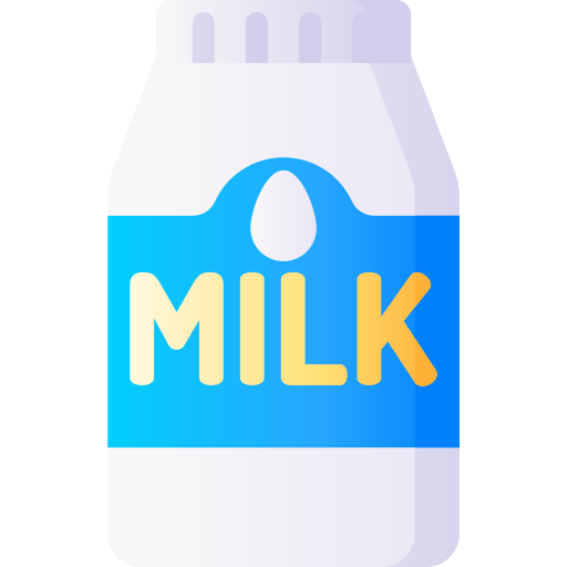 Milk 3D Basic Gradient icon
