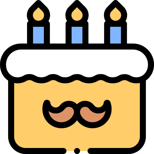 pastel de cumpleaños icono gratis