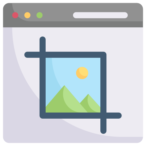Cropping free icon