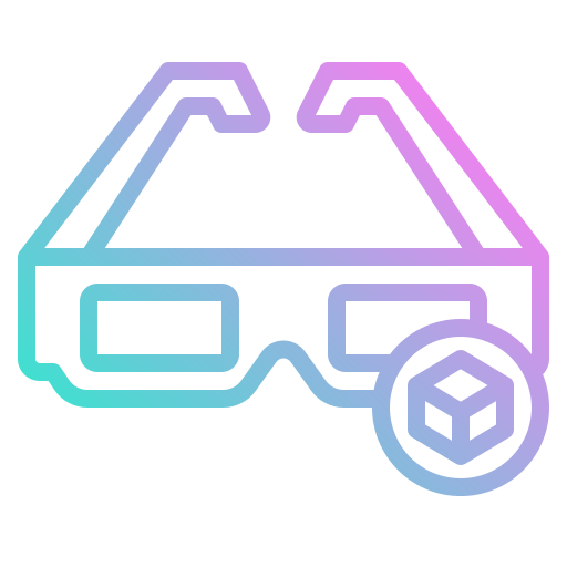 gafas 3d icono gratis