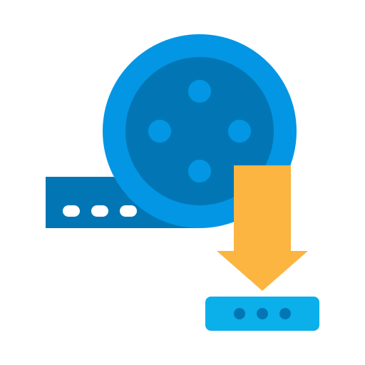 carrete de película icono gratis