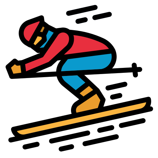 Skiing free icon