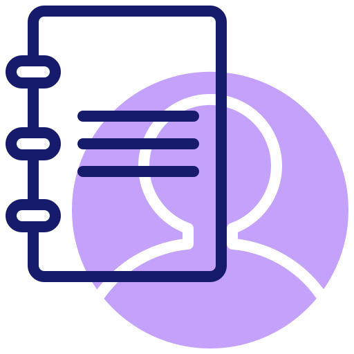 libros de contacto icono gratis