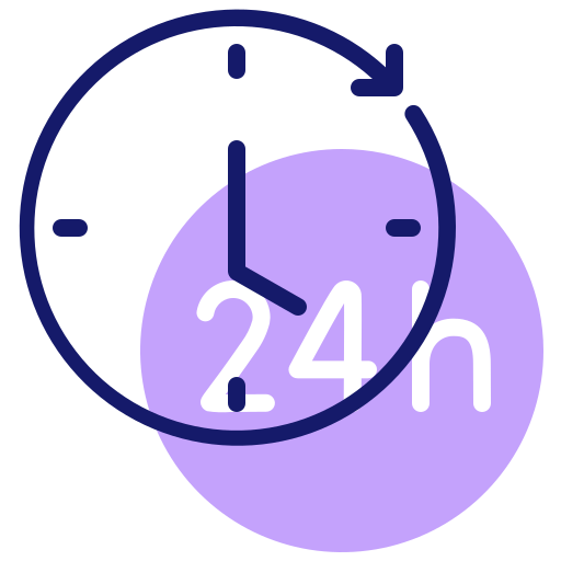24 heures Icône gratuit 24 heures Icône gratuit