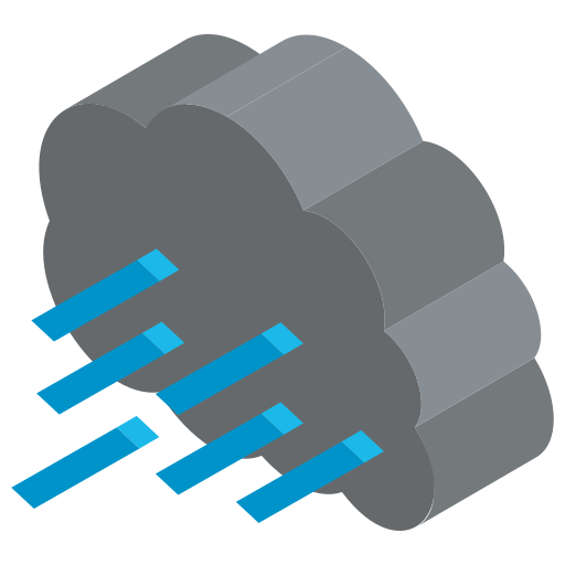 lluvia pesada icono gratis