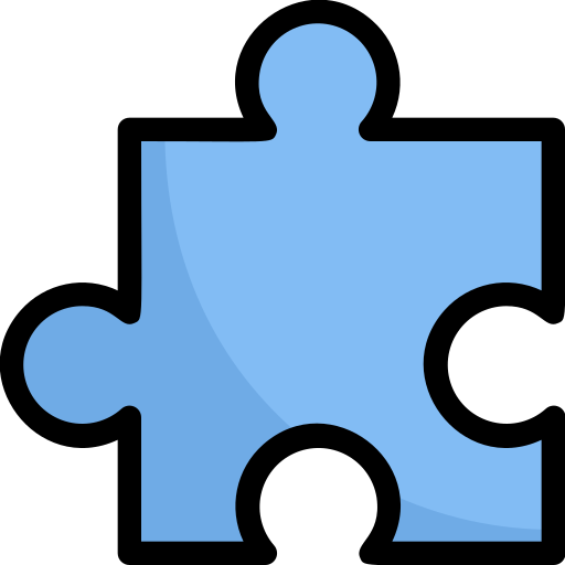 pieza de puzzle icono gratis