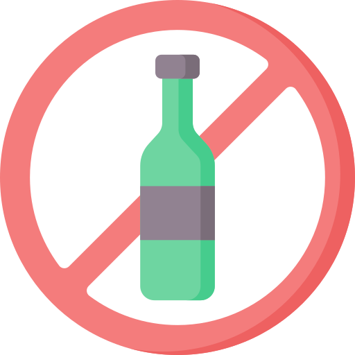No alcohol free icon No alcohol free icon