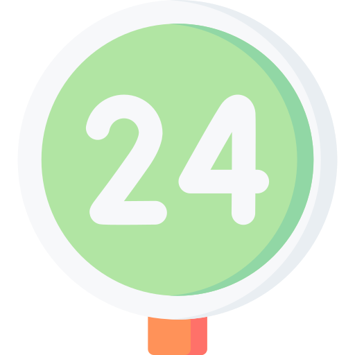 24 horas icono gratis