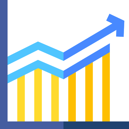 gráfico de barras icono gratis