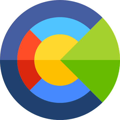 Pie chart Basic Straight Flat icon