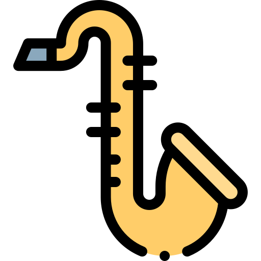 saxofón icono gratis