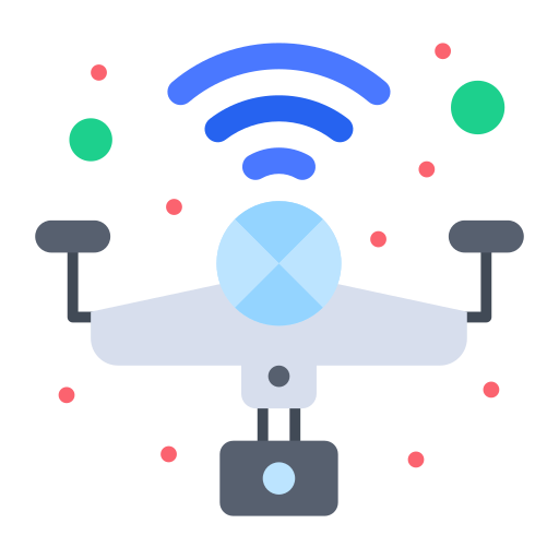 drone de cámara icono gratis