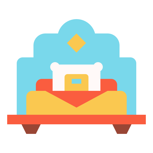 cama individual icono gratis