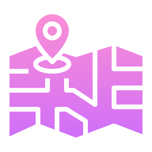 Map Generic Flat Gradient Icon