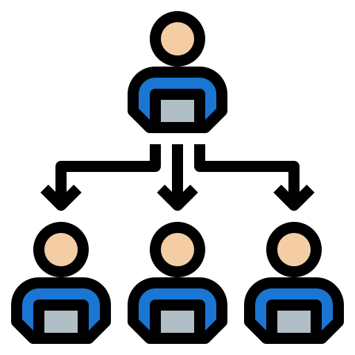 trabajo en equipo icono gratis