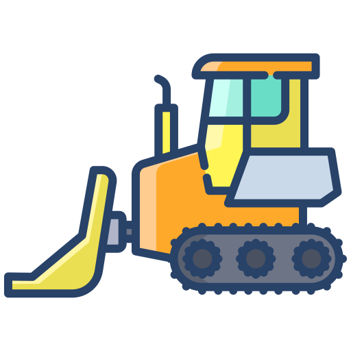Bulldozer - Free transportation icons