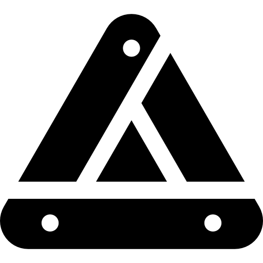 Reflective triangle - free icon