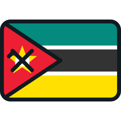 Mozambique Flags Rounded Rectangle Icon