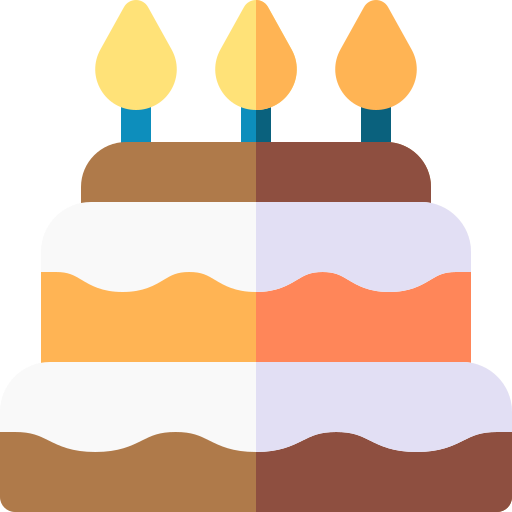 pastel de cumpleaños icono gratis