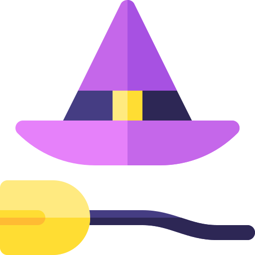 sombrero de bruja icono gratis