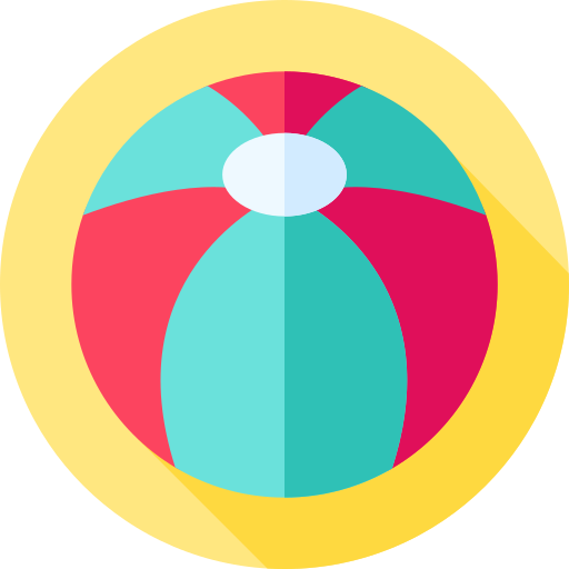 Beach ball Flat Circular Flat icon